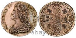 GRANDE-BRETAGNE George II 1736 Couronne en argent. PCGS MS62. SCBC-3686 Dav. 1347