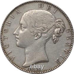 Grande-Bretagne 1845 couronne en argent Reine Victoria