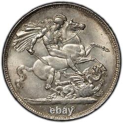 Grande-Bretagne 1898 Monnaie en argent d'une couronne KM #783