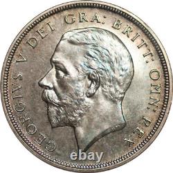 Grande-Bretagne 1927 George V Couronne d'argent épreuve NGC PF-65 VIEILLE SLAB! SOUS-ÉVALUÉ