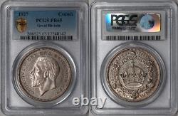 Grande-Bretagne 1927 George V Couronne en argent Proof PCGS PR-65