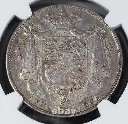 Grande-Bretagne AR 1834 Demi-Couronne NGC Certifié XF 45 Pièces Anciennes