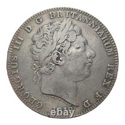 Grande-Bretagne Couronne 1819 LIX George III Grande pièce d'argent de la taille d'un dollar Taler 10B.
