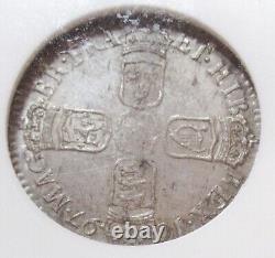 Grande-Bretagne Guillaume III 6 Pence 1697 MS65 NGC