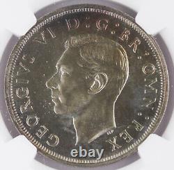 Grande-Bretagne Royaume-Uni 1937 Couronne en argent épreuve numismatique NGC PF66 joliment patinée George VI