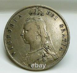 Grande-bretagne 1/2 Couronne Km # 764 Coin De La Reine Victoria, Argent 14.1380g