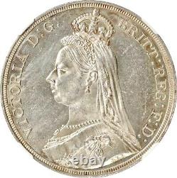 Grande-bretagne 1 Couronne 1887, Ngc Ms62, Reine Victoria (1838 1901)