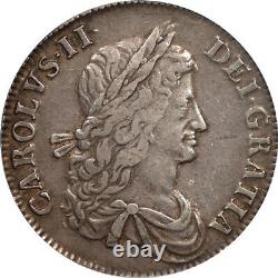 Grande-bretagne 1662 Charles II Silver Crown Pcgs Xf45 Medal Alignment