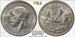 Grande-bretagne 1935 Couronne Roi George V Argent Pcgs Classé Mme 64 World Coin