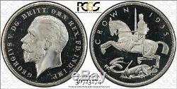 Grande-bretagne 1935 Rocking Horse Crown Coin Preuve S-4050 Pcgs Pr-64 Cameo
