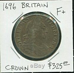 Grande-bretagne- Belle Historique William III Mélodieuses Crown, 1696 Km # 486