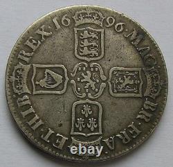 Grande-bretagne Couronne D’argent 1696 Guillaume III