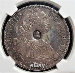 Grande-bretagne George III Contremarqué Dollar Nd (1797) Au58 Ngc