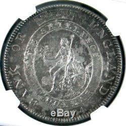 Grande-bretagne George III Dollar Banque 5 Shillings 1804. Ngc Au Détails Km # Tn1
