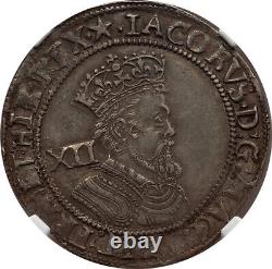 Grande-bretagne James I Shilling D'argent (1611-1612) Ngc Xf-45 Excellent Portrait