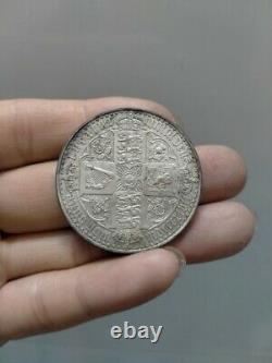 Grande-bretagne Victoria Proof Gothic Crown 1847 Silver Coin 28.2 Grammes