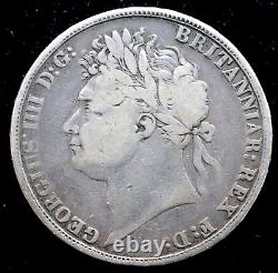 Kappyscoins W5755 Grande-bretagne 1821 Roi George III Amende De La Couronne D'argent