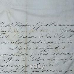 King William IV Document Signé Autograph La Couronne Dowton Abbaye Royale Militaire
