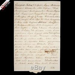 Le Roi George III Signé Nomination De Document Manuscrit La Couronne Dowton Abbey Au Royaume-uni