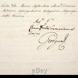 Le Roi George III Signé Nomination De Document Manuscrit La Couronne Dowton Abbey Au Royaume-uni
