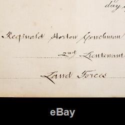 Le Roi George V Signé Nomination Autograph Document De La Couronne Dowton Abbaye Royale