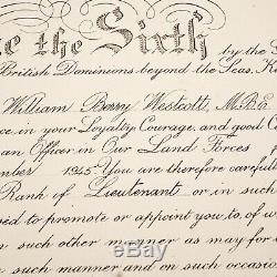Le Roi George VI Document Signé Autograph Nomination Couronne Downton Abbey Libre