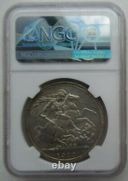Ngc Ms62 Grande-bretagne 1900 Au Royaume-uni Reine Victoria Silver Coin 1 Couronne