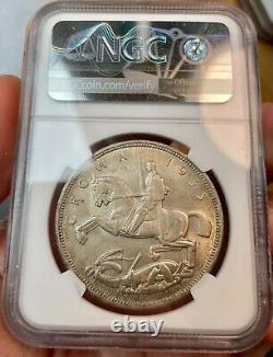 Ngc Ms64 Grande-bretagne Royaume-uni 1935 King Edward VII Silver Coin 1 Couronne