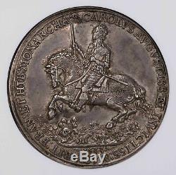 Ngc-au58 1633 Grande-bretagne Retune De Charles I À Londres Médaille D'argent Rare
