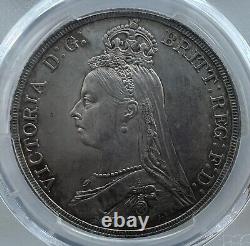 PCGS MS64 Grande-Bretagne Royaume-Uni 1887 Reine Victoria Pièce d'argent 1 Couronne