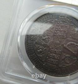 Pcgs Pr62 Grande-bretagne Royaume-uni 1847 Queen Victoria Preuve Gothique Silver Coin 1 Couronne