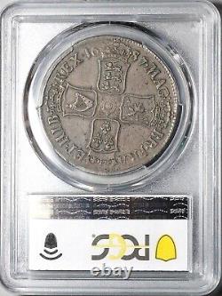 Pièce d'argent en couronne de Grande-Bretagne sous le règne de James II, évaluée PCGS XF 40 (22101602D) en 1687.