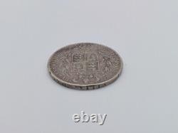 Pièce de 1 couronne en argent de la reine Victoria du Royaume-Uni de Grande-Bretagne de 1844