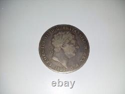 Pièce de couronne en argent du roi George III de Grande-Bretagne de 1820