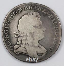 Pièce de demi-couronne en argent de George I d'Angleterre, Grande-Bretagne, de 1723.