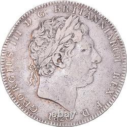 Piece de monnaie, Grande-Bretagne, George III, Couronne, 1820, Londres, TB, Argent, KM