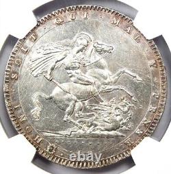 Pièce de monnaie britannique de la couronne de Georges III de 1820 en Angleterre. Détail non circulé NGC UNC MS