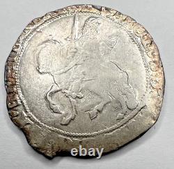 Pièce de monnaie en argent de 1/2 couronne 1644-45 Angleterre / Grande-Bretagne