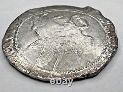Pièce de monnaie en argent de 1/2 couronne 1644-45 Angleterre / Grande-Bretagne
