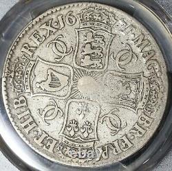 Pièce rare de Grande-Bretagne Charles II Couronne 1671 PCGS VG 10 avec une légende erronée.