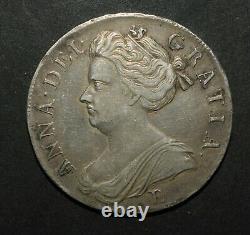 Reine Anne 1707 Couronne. Post-union. Monnaie D’édimbourg