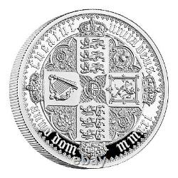 Royal Monnaie Gothic Crown 2021 Armes Quartées 5oz Silver Proof Great Engraver's