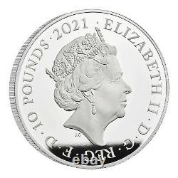Royal Monnaie Gothic Crown 2021 Armes Quartées 5oz Silver Proof Great Engraver's
