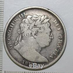 Royaume-uni Britannique Grande-bretagne 1817 1/2 Demi-couronne Roi George III (3232433d5)
