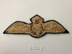 Ww1 Rfc Pilot Wing Canadien Fait, Couronne Rouge Avec Couronne Brown