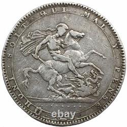 #e5201 Grande-bretagne Silver Crown 1819 Anno LX St. George & Dragon